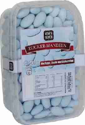 Agilus Zucker-Mandeln Hochzeitsmandeln blau 750 gr.