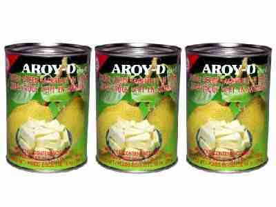 Aroy-D - Grüne Jackfruit - 3er Pack (3 x 565g / ATG 280g)