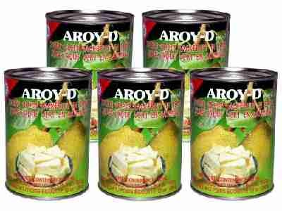 Aroy-D - Grüne Jackfruit - 5er Pack (5 x 565g / ATG 280g)