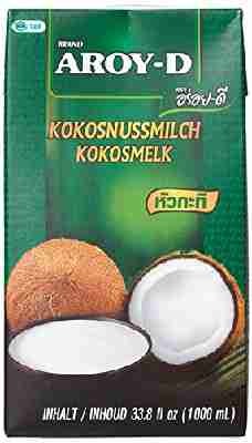 Aroy-D Kokosnussmilch, Fettgehalt: ca. 17%, 4er Pack (4 x 1 l Packung)