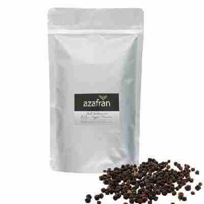 BIO-Pfefferkörner schwarz (ganz) Pfeffermühlen geeignet - 250g von Azafran®