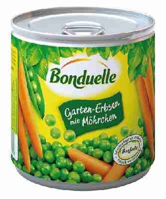 Bonduelle Garten-Erbsen mit Möhrchen , 6er Pack (6 x 400 g Dose)