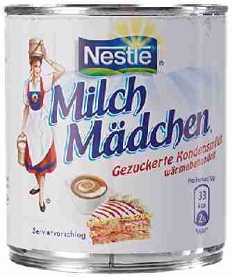 Bärenmarke Nestle Milchmädchen gezuckert Kondensmilch, 12er Pack (12 x 400 g Dose)