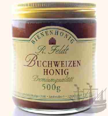 Buchweizen Honig, dunkel, sehr kräftig, karamellig, 500g