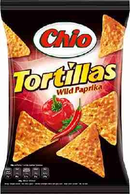 Chio Tortilla Chips Wild Paprika, 5er Pack (5x 125 g)