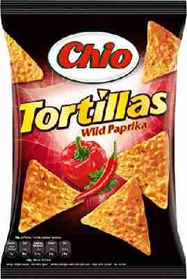 Chio Tortilla Chips Wild Paprika, 5er Pack (5x 125 g)