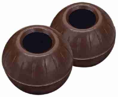 Dekoback Pralinen Hohlkugeln 63 Stück Zartbitter, 1er Pack (1x 176 g)