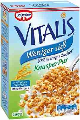 Dr. Oetker Vitalis Weniger Süß Knusper Pur, 2er Pack (2 x 1.5 kg)