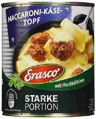 Erasco Maccaroni Käse Topf, 2er Pack (2 x 800 g)