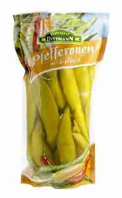 Feinkost Dittmann Griechische Pfefferonen Mild, 5er Pack (5 x 250 g)