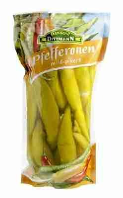 Feinkost Dittmann Griechische Pfefferonen Mild, 5er Pack (5 x 250 g)