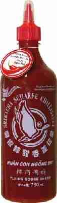 Flying Goose Chilisauce, Sriracha, sehr scharf, 1er Pack (1 x 730 ml Flasche)