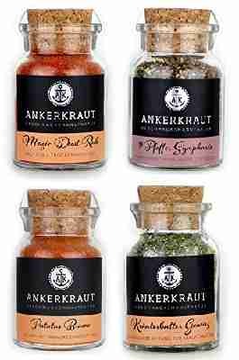 Grill Gewürz Set, 4 Gewürze: Geschenke für Männer!