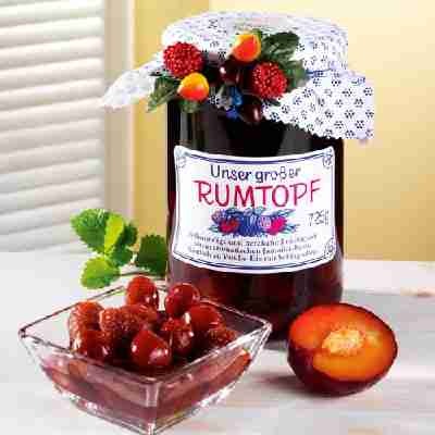 Großer Früchtetopf mit Jamaika Rum