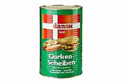 Gurken-Scheiben, süß-sauer eingelegt, Dansk Food, 4,3 kg
