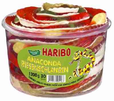 Haribo Anaconda Riesenschlangen, 30 Stück, 1.2 kg