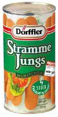 Herta Dörffler Stramme Jungs in Saitling, 6er Pack (6 x 550 g Dose)