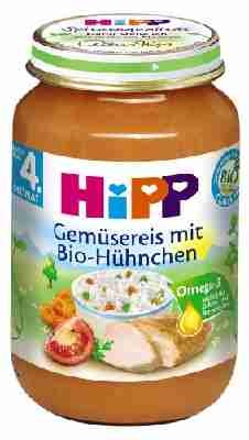 Hipp Gemüsereis mit Bio-Hühnchen, 6-er Pack (6 x 190 g) - Bio