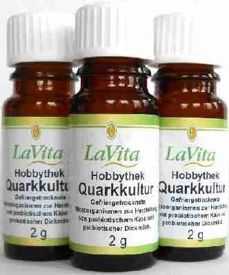 Hobbythek Quarkkulturen, Quark selbst hergestellt, 3 x 2g