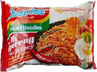Indomie Instantnudeln, Mi Goreng Pedas, scharf, 40er Pack (40 x 80 g)