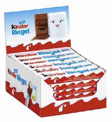 Kinder Riegel Einzelriegel, 36er Pack (36 x 1 Riegel Packung)