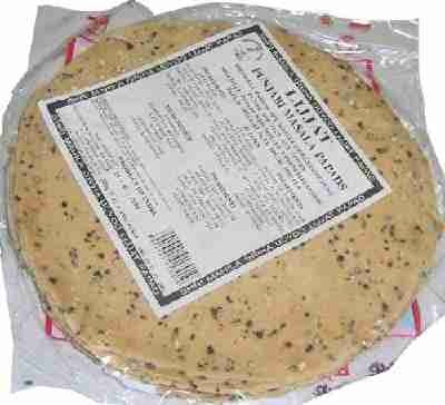 Lijjat Schwarzpfeffer Pepper - Indische Papadam - 200g