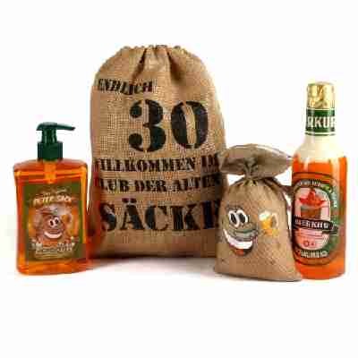 Lustige Apotheke Geburtstagsgeschenk Set "Bier Spa" zum 30. Geburtstag (4-teilig)