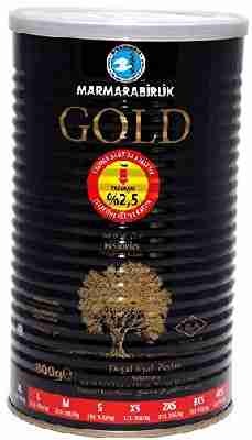 Marmarabirlik Gold - natürlich fermentierte schwarze Premium Oliven ohne Konservierungsstoffe (800g)