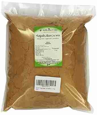 Naturix24 Hagebuttenpulver, Hagebutten gemahlen, 1er Pack (1 x 1 kg)