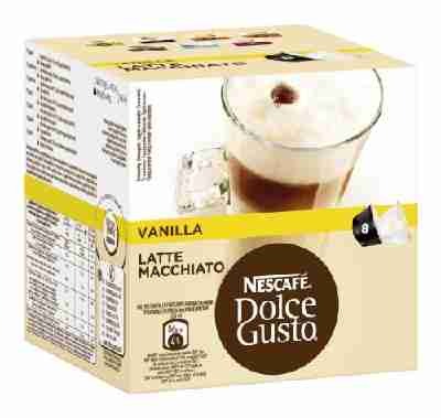Nescafé Dolce Gusto Latte Macchiato Vanilla, 3er Pack (48 Kapseln)