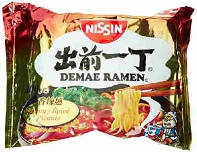 Nissin Demae Ramen Spicy, 5er Pack (5 x 100 g Beutel)