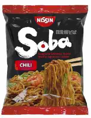 Nissin Soba Bag Chili, 9er Pack (9 x 111g Beutel)