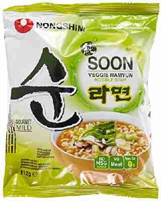 Nong Shim Instantnudeln, Veggie Ramyun, mild, 20er Pack (20 x 112 g)