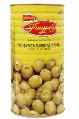 Oliven gefüllt mit Sardellenpaste / Aceitunas rellenas de anchoas - 600 gr