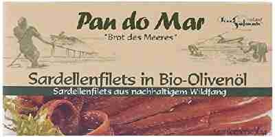 Pan do Mar Sardellenfilets (Anchovis) in Bio Olivenöl, 5er Pack (5 x 50 g)