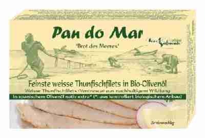 Pan do Mar Weiße Thunfischfilets in Bio Olivenöl, 5er Pack (5 x 120 g)