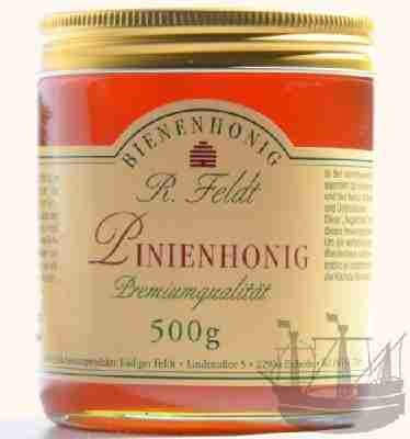 Pinien Honig, Kiefernwald vom Mittelmeer, dunkel, mild würzig, 500g