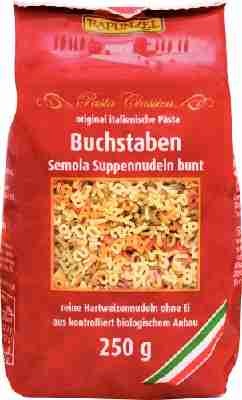 Rapunzel Buchstaben Suppennudeln Semola bunt, 6er Pack (6 x 250 g) - Bio