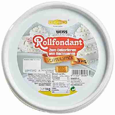 Rollfondant Weiß 1 Kg inkl. Vorratsdose