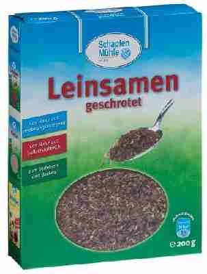 SchapfenMühle Leinsamen geschrotet, 11er Pack (11 x 200 g Packung)