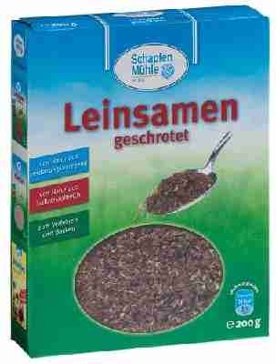 SchapfenMühle Leinsamen geschrotet, 11er Pack (11 x 200 g Packung)
