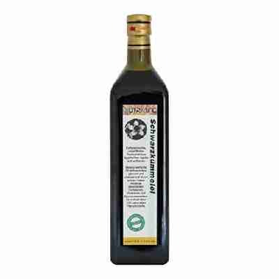 Schwarzkümmelöl 100% naturrein und naturbelassen !! UNGEFILTERT !! 1000ml in Glasflasche *** mühlenfrisch direkt vom Hersteller Kräuterland Natur-Ölmühle ***