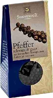Sonnentor Pfeffer schwarz ganz, 1er Pack (1 x 35 g) - Bio