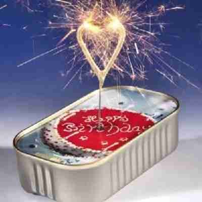 WonderCake Feiner Kuchen in der Dose Motiv: Happy B." von Wondercandle