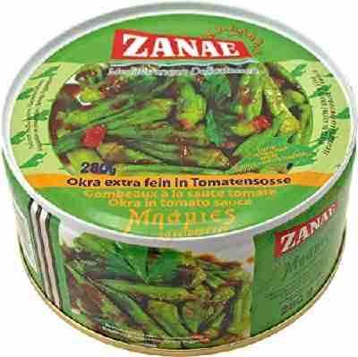 Zanae Okra, extra fein, in Öl , 2er Pack (2 x 280 g Packung)