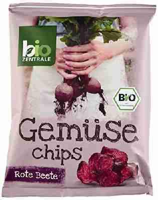 biozentrale Gemüse Chips Rote Beete, 6er Pack (6 x 90 g)