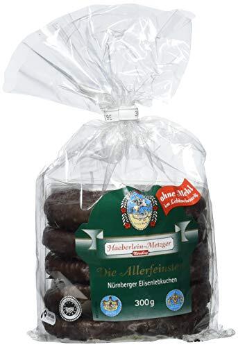 Haeberlein Metzger Elisenlebkuchen ohne Mehl Zartbitter, 5er Pack (5 x 300 g)